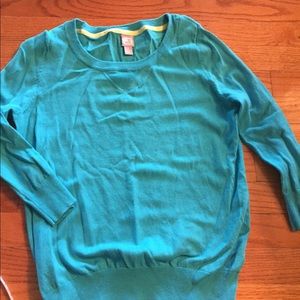 Light weight turquoise-sweater
